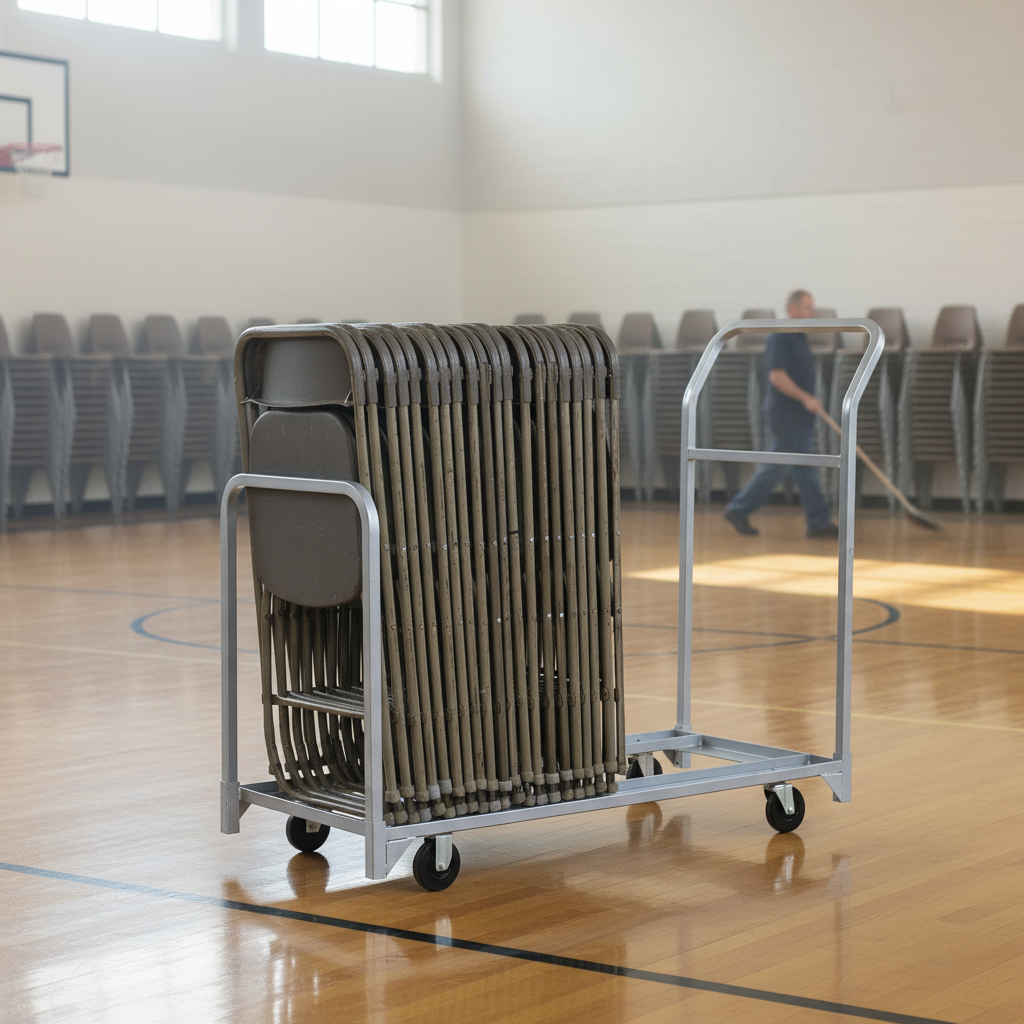 Folded or Stacked Chair Tote - 32 or 24 Chair Capacity - Model 630/600