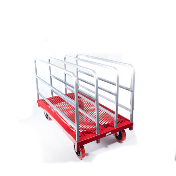 HD P/S Mover-2 Fixed, 2 Swivel 8" Quiet Poly