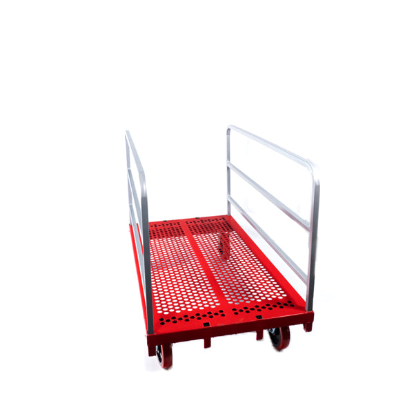 HD P/S Mover-2 Fixed, 2 Swivel 8" Quiet Poly