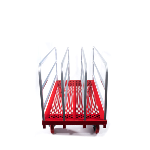 HD P/S Mover-2 Fixed, 2 Swivel 8" Quiet Poly