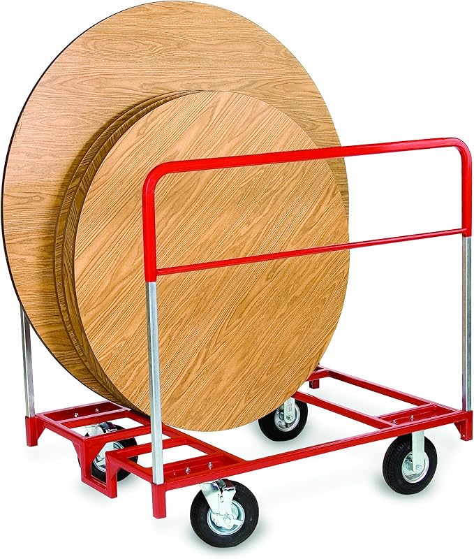 Round Folding Table Movers - 1600lb Capacity - Various Widths & Caster Options
