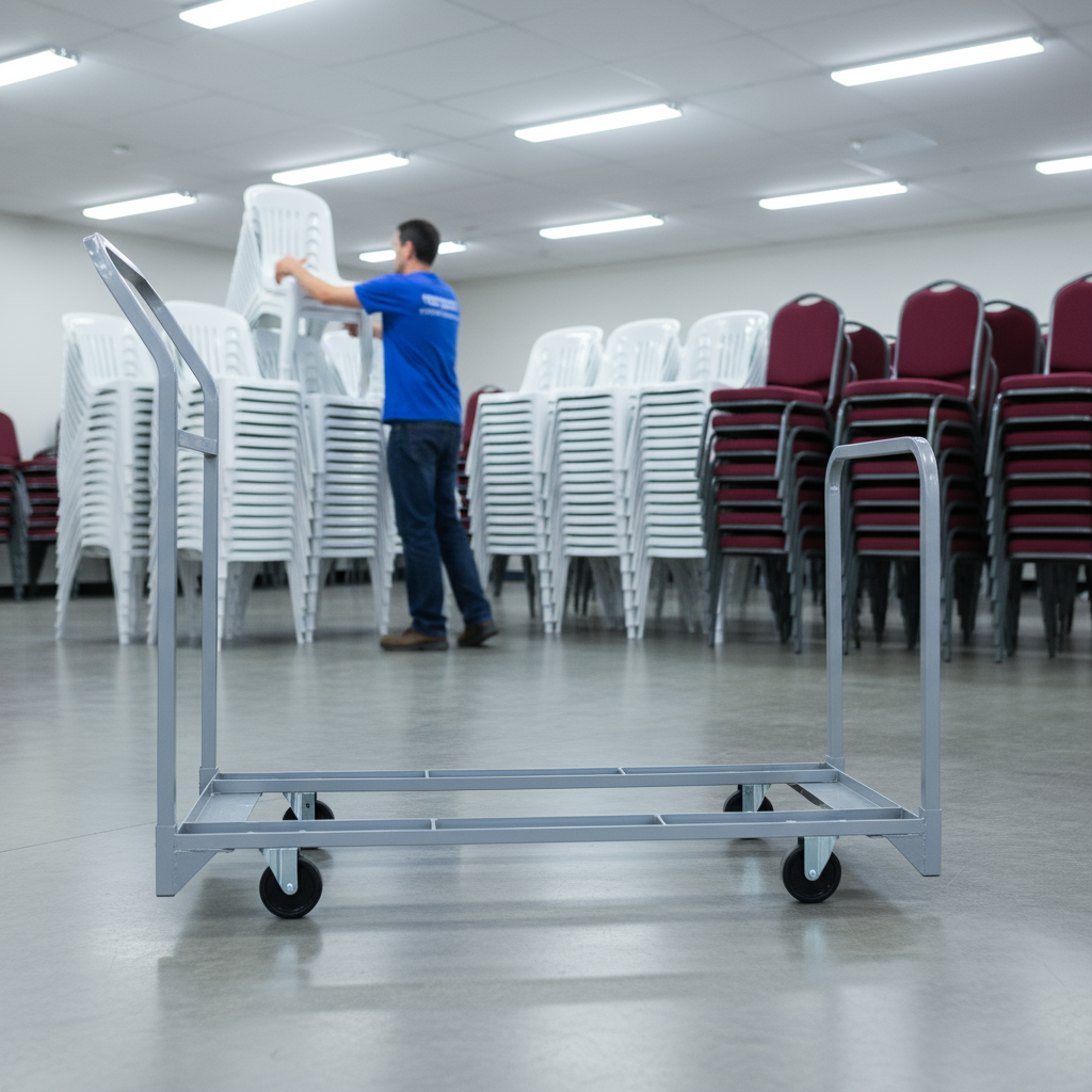 Folded or Stacked Chair Tote - 32 or 24 Chair Capacity - Model 630/600