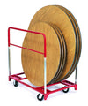 Round Folding Table Movers - 1600lb Capacity - Various Widths & Caster Options