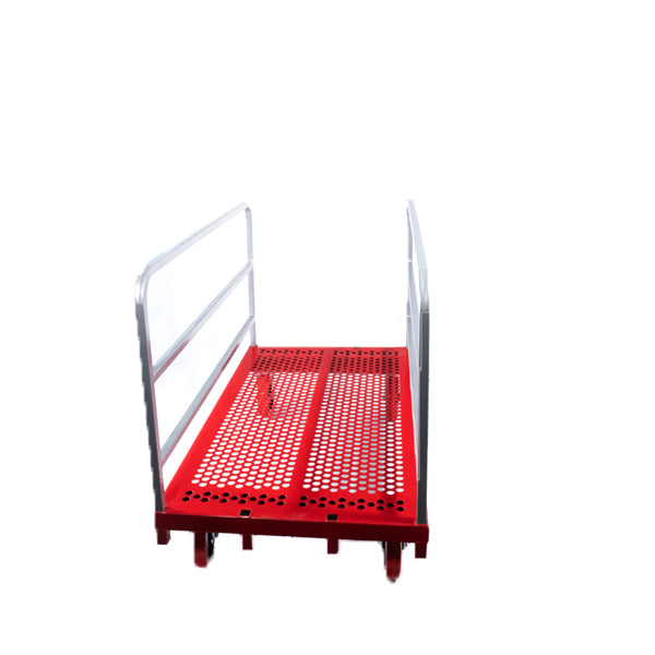 HD P/S Mover-2 Fixed, 2 Swivel 8" Quiet Poly