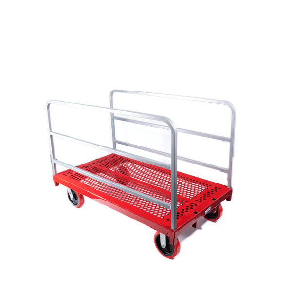 HD P/S Mover-2 Fixed, 2 Swivel 8" Quiet Poly