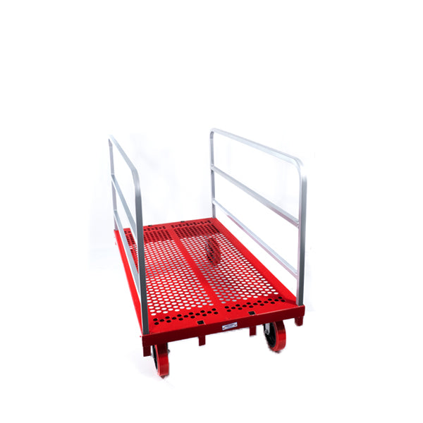 HD P/S Mover-2 Fixed, 2 Swivel 8" Quiet Poly