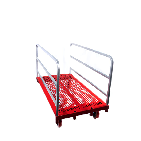 HD P/S Mover-2 Fixed, 2 Swivel 8" Quiet Poly